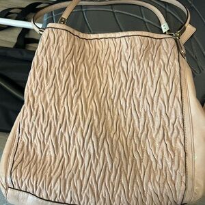 Coach Textured Pink Shoulder Bag
